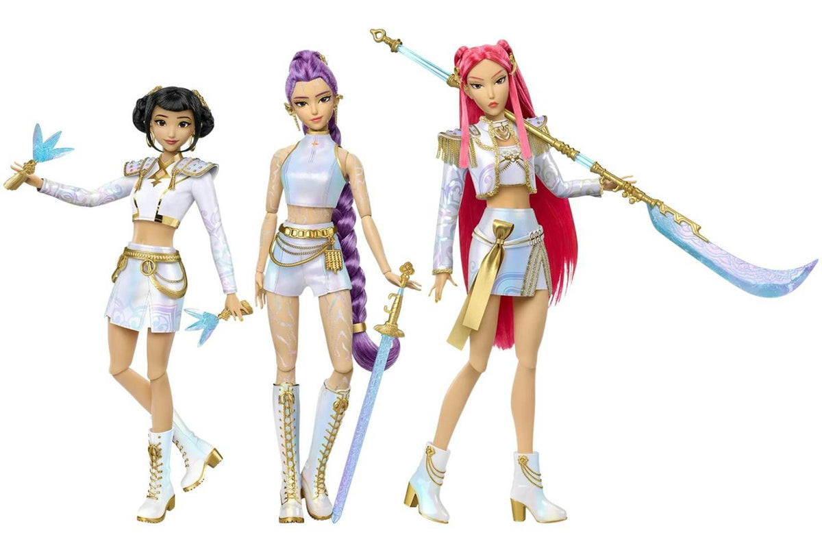 Mattel HUNTR/X Rumi, Mira, Zoey "What It Sounds Like" Set of 3 Dolls