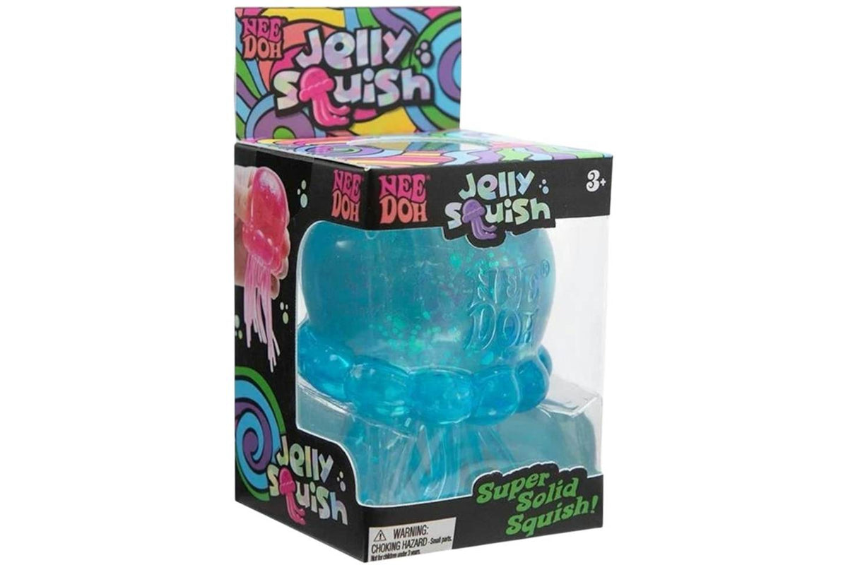 NeeDoh JellySquish Squishy Fidget Toy Blue