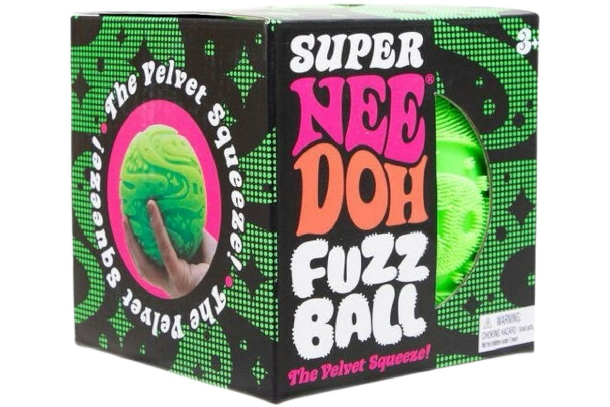 NeeDoh Super Fuzzball Squishy Fidget Toy Green