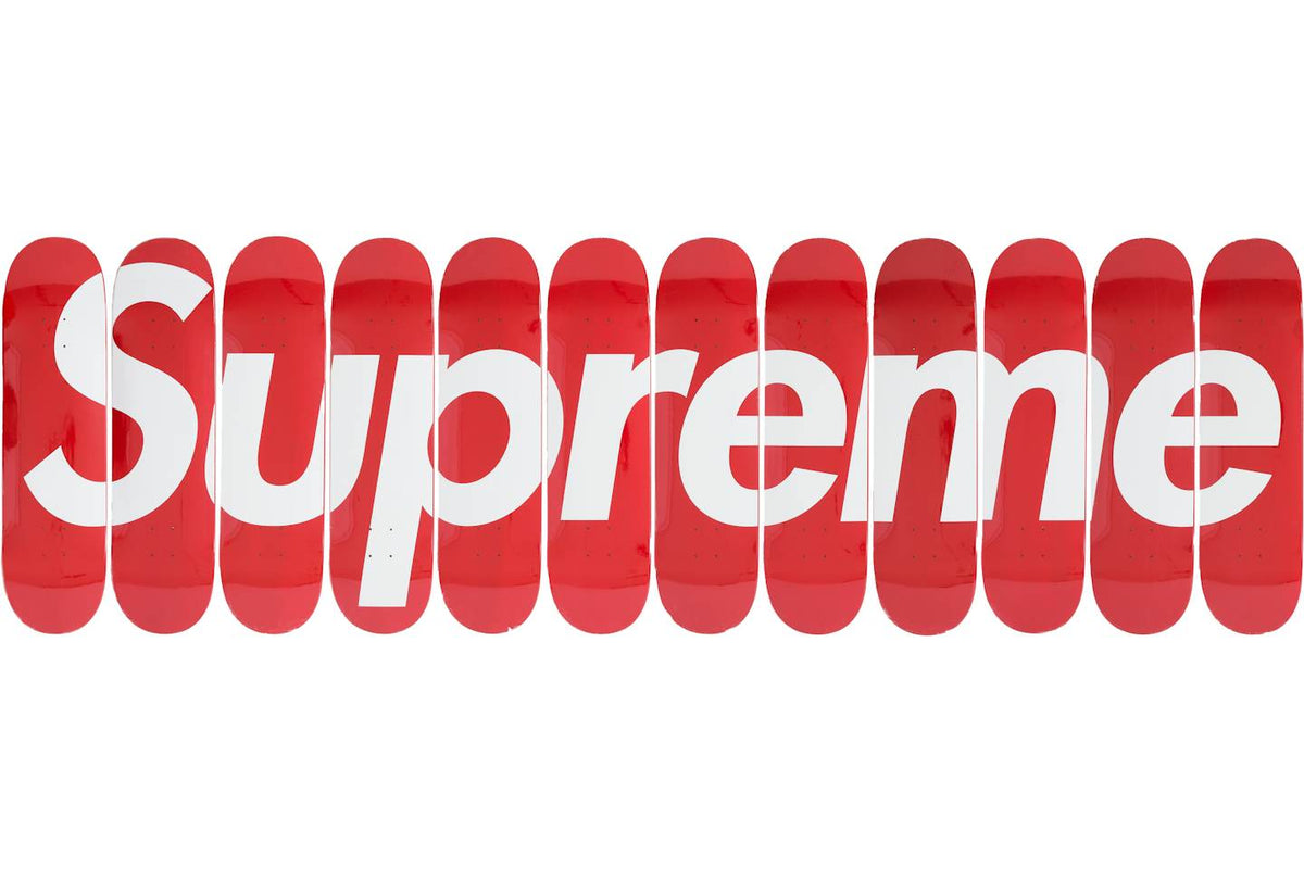Supreme Box Logo Skateboard Deck Set Red