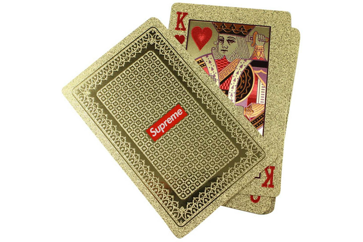 Supreme Gold Foil Playing Cards Gold
